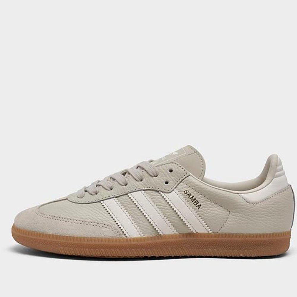 NWT Adidas Samba OG Originals Aluminum White Beige Sneakers Size Women’s 9